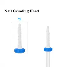 5pcs Blue Ceramic Nail Drill Bit Set, 3/32" Shank Diameter, Electric Nail File Kit, Suitable For Nail & Foot Care, Gel Manicure Polishing, Callus Removal And Other Nail Salon Tools - Multicolor - View 4