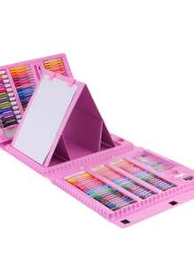 150/208 stuks aquarelmarkerpenset, uitwasbare kunstbenodigdheden voor kinderen, schilderpenseel voor peuters, aquareltekenpenseelpennen, kunstbenodigdheden in geschenkdoos voor kinderen, studenten en beginners (willekeurige kleur en stijl)