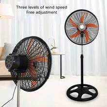 Soporte del motor ventilador de aterrizaje, control mecánico, aire eléctrico para el hogar, fuerte velocidad del viento, altura ajustable, adecuado para el hogar, oficina, al aire libre, etc.