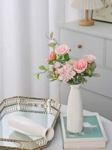 1 件陶瓷花瓶装饰，适用于厨房、卧室、办公室、客厅、浴室、架子中心装饰、桌面装饰等家居装饰 - 花瓶 - 查看 1