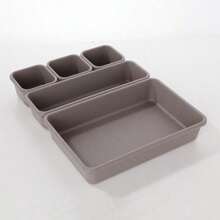Juego de 8 cajas de almacenamiento para cajón (3 tamaños), material ligero, organizador de lapiceros de escritorio, organizador de maquillaje, cajas de almacenamiento misceláneas para cocina y baño, estuche para lápices, bolsa para lápices, mochila escolar