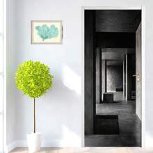 1 Set / 2 Pieces Self-Adhesive Waterproof Anti-Fouling Door Sticker Wall Painting, Removable PVC Wallpaper Wall Decal, Modern Luxury Gold Line Geometric Floral Pattern, Suitable For Indoor Outdoor Bedroom Kitchen Cabinet Wall Decor, 30.3 Inches X 78.7 Inches Room Decor Home Decor Bathroom Decor Wall Art Home Decor Living Room Wall Paper Wall Stickers House Decor Bedroom Decor Room Decoration Stuff Living Room Decor Personalised Stickers