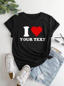 Short Sleeve T-Shirt, Custom Gift, Versatile - Black - View 3