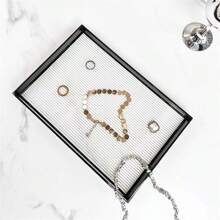 1pc Acrylic Transparent Water Wave Striped Tray, Home Decor, Suitable For Kitchen, Living Room, Jewelry - Clear - View 6