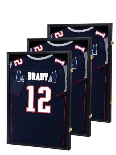 Caixa de exibição de camisa de 1 peça - Caixa de sombra grande para camisa esportiva, com acrílico resistente a UV de 98%, para camisas e uniformes de beisebol, basquete, futebol, hóquei