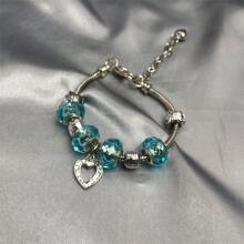 1 件夏季新款 4 色心形吊坠不锈钢女式手链 - 多款 - 查看 10