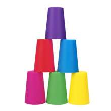 快速堆叠杯子游戏、彩虹堆叠杯子、经典配对杯子游戏、速度配对杯子游戏、家庭互动玩具 - 彩色 - 查看 5