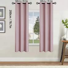 2pcs Blackout Curtains Thermal Insulated Lined Window Curtain Panels For Living Room, Bedroom, Kitchen, Bathroom, Home Decor Curtains For Living Room Room Decor Home Decor Living Room Kitchen Decor Living Room Decor Room Decor Curtains Bedroom