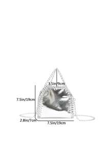 New Fashionable Silver Shoulder Bag For Women