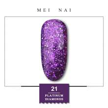 Esmalte de uñas de platino con diamantes Miss Comoy de 15ML, nuevo modelo popular de 2025, el tamaño de los destellos de purpurina hace un degradado de color brillante, se necesita lámpara de secado de luz ultravioleta, manualidades de uñas, pegamento de uñas comúnmente usado en salones de uñas