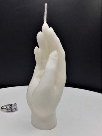 1pc Prayer Gesture Candle Silicone Mold, Suitable For Making Scented Candles/Aroma Stone/Resin Decor, Heat Resistant & Easy Demold, Ideal For Meditation , Home Prayer Altar Decor, Creating Healing Atmosphere DIY Craft