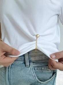 1 pezzo/3 pezzi molletta magnetiche regolabili per pantaloni e polsini - in lega resistente, molletta per orlo rimovibili adatte per pantaloni e magliette, le molletta magnetiche per l'orlo dei pantaloni possono accorciare la lunghezza senza cucire, molletta magnetica forte