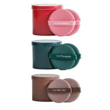7pcs Air Cushion Makeup Sponge Puff, Storage Case Included, Round/Teardrop-Shaped Available, Dry And Wet Use Blender Set, Ideal For Powder Foundation BB Cream,Etc