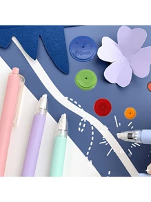 5 chiếc Bánh xe quét chắp vá Đường quét thợ may Vòng tròn Đường may Bộ phận thợ may & Hạt gạo nhựa Dao tiện ích. Bút chì vĩnh cửu, Bộ dụng cụ may, Bút chì vượt thời gian để phác thảo, vẽ, Đồ dùng học tập, Bút cắt chính xác bằng thép vonfram, Công cụ thủ công chần bông theo dõi cho các dự án tự làm, tác phẩm nghệ thuật & cắt giấy (Dụng cụ cầm tay/Máy cắt khuôn cầm tay) - Màu be - Xem 2