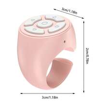 Anello scorrevole compatibile con iPhone - Anello scorrevole senza fili Rednote & TikTk, giravolta di pagina Bluetooth per app iPad e Kindle, telecomando per otturatore fotocamera e musica, anello di scorrimento Android
