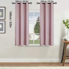 2pcs Blackout Curtains Thermal Insulated Lined Window Curtain Panels For Living Room, Bedroom, Kitchen, Bathroom, Home Decor Curtains For Living Room Room Decor Home Decor Living Room Kitchen Decor Living Room Decor Room Decor Curtains Bedroom