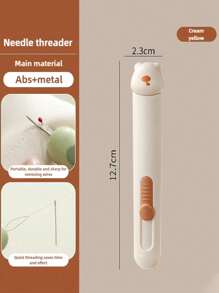 1pc 2 In 1 Automatic Needle Threaders Seam Ripper, 2 In 1 Needle Threader Seam Ripper Tool, Quick Thread Removal Tool For Hand Sewing, Knitting, Cross Stitch - Multicolor - View 12