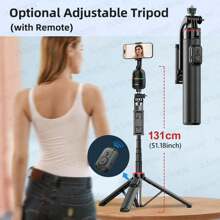 AXNEN AXNEN P03 Gimbal Handystabilisator mit KI Gesichtsverfolgung, 360 Grad Rotation, Schreibtisch-Selfie-Ständer kompatibel mit iPhone 15 Pro Max und Android