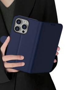 Black/Brown/Dark Blue/White Multifunctional Wallet PU Phone Case Compatible With IPhone 11 12 13 14 15 Pro Max For Daily Use, Wallet Flip Phone Case Compatible With Samsung Galaxy A55 A54 A53 A52 A51 A14 A15 S22 S23 S24ultra For Credit Card Waterproof Shockproof Anti-Fall Scratch Resistant Full Cover