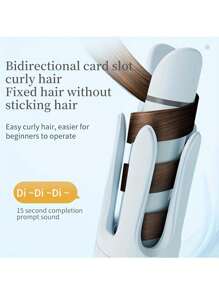 This 2-In-1 Auto Curling Iron And Straightener Is Equipped With A Negative Ion Generator, Smart Timer, And Auto Shut-Off Function, Allowing You To Easily Create Natural Curls At Any Temperature. - UK Plug(220-240V) - View 6