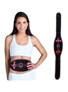 EMS Muscle Stimulation Abdominal Belt Trainer Stimulator Massage Massager Abdominal Shaping - Black - View 1