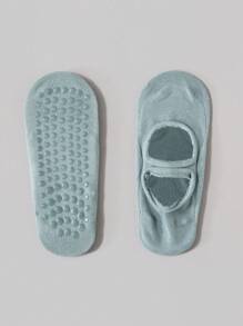 1 Pair Non-Slip Women Yoga Ankle Socks, Suitable For Daily Wear - Blue - View 6