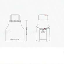 Fashionable Waterproof And Oil - Proof Striped Kitchen Apron For Home Restaurant Work
