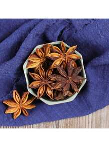 1pc 50g Dried Star Anise Spice, Suitable For Aroma Candle Making And Decoration With Dried Star Anise And Fennel Essential Oils As Fragrance Accessories For DIY Fragrance Usage For Removing Odor And Adding Fragrance In Rooms/Kitchens, Decorations, Festivals, Sichuan Pepper Seasoning, Suitable For Removing Odors And Decoration Packages In Vehicles