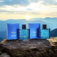 Vercaga Eros Duo De 50ml  Aroma Dulce Sensual Y Masculino Mezcla De Notas Frescas Cálidas Y Orientales Toque Cítrico De Limon  Fragancias Con Un Caracter Sensual Y Duradero Fragancias Muy Influyente En La Perfumeria Masculina Moderna Combinación De Notas Dulces y Frescas Toque Moderno y Muy Característico Se Puede Usar Con El Dia Con Moderación - Azul - Ver 4