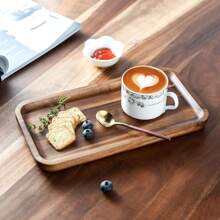 Rectangular Acacia Wood Tray - 11.4in*4.1in Kitchen Table Decoration Tray, Suitable For Home Decoration, Coffee, Pastry, Snacks, Keys, Candles, Perfume, Soap, Etc. Suitable For Various Holidays,Kitchen,Christmas Gift
