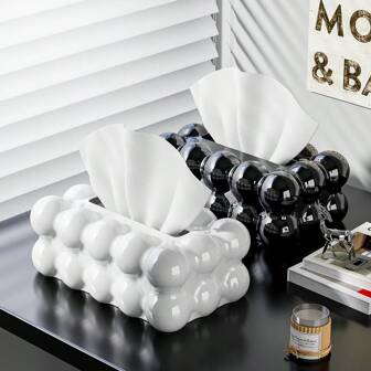 1pc Cute Marshmallow Shaped Extra Large Size Plastic Tissue Box, White Cloud Shaped Tissue Box For Large Size Tissue Storage, Can Be Nailed On Wallpaper Tissue Storage Box Suitable For Home Kitchen Bedroom Living Room Dining Room, Home Decor Accessories For Home Kitchen Bedroom Living Room Dining Room, Home Decoration Accessories, Decorative Box, Women Wedding Gift, Summer Travel Holiday Festival Must-Have