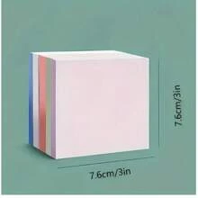 Paquete de 100 hojas/set de 4 colores de notas autoadhesivas, bloc de notas portátil para estudiantes, bloc de notas autoadhesivo adecuado para la escuela y la oficina