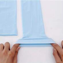 1 双女士夏季冰丝防晒臂袖弹力透气户外骑行防晒