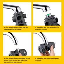 Multifunctional Faucet Aerator Wrench Tool, Suitable For Kitchen And Bathroom Sink Faucet Valve Disassembly