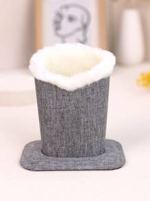 eyekan 1pc Plush-Lined Glasses And Sunglasses Stand/Case (Suitable For Desktops, Bedside Tables, Or Workbenches) For Storing Eyeglasses