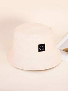 1PC Kids Sun Hat Smile Face Bucket Hat For Girls Boys Summer Sun Ion Unisex Beach Cap