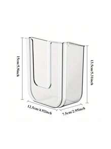 1pc Wet Wipe Storage Box, Wall Mounted Towel Rack, Suitable For Living Room, Kitchen, Bathroom & Toilet - Multicolor - View 3