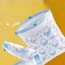 100pcs Anti-Leakage Drawstring Trash Bags, 4 Gallon Multi-Purpose Plastic Bags For Kitchen, Bedroom, Living Room, Outdoor, Car - Disposable, Easy To Distribute, Versatile Use