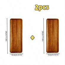 Rectangular Acacia Wood Tray - 11.4in*4.1in Kitchen Table Decoration Tray, Suitable For Home Decoration, Coffee, Pastry, Snacks, Keys, Candles, Perfume, Soap, Etc. Suitable For Various Holidays,Kitchen,Christmas Gift