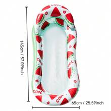1pc Mesh Floating Lounge Chair, Foldable Floating Pool Hammock, PVC Ombre Glitter Inflatable Floats Pool Float