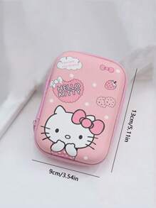 Sanrio Sanrio 1pc Cute Cartoon Data Cable Storage Bag, Mobile Phone Charger Portable Large-Capacity Storage Bag, Headphones U Disk Ccd Camera Bag Storage Bag Zipper Bag