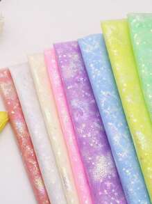1pc Meteor Heart-Shaped Soft Tulle For DIY Princess Dress, Puff Dress, Clothing Material
