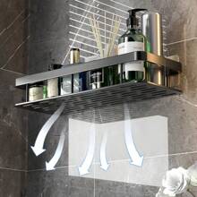 Kit2 Shampoo Holder - Bathroom Organizer - Shampoo And Soap Holder - Bathroom Shelves - Black - View 5