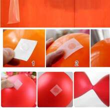 40/100 件双面胶带，可移除胶点，适用于婚礼装饰、气球、生日派对布置、海报、照片和对联固定 - 不防水，适用于塑料表面 - 無色 - 查看 5