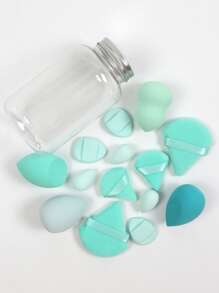 Qinglang 14-Piece Makeup Sponge Set With Storage Tube, Multi-Functional Beauty Tools For Blending BB Cream, Foundation, Powder, Concealer, Blush, Eyeshadow. Latex-Free, Expands In Water, Suitable For All Skin Types.,Makeup,Cheap,Room Decor,Vanity,Travel,Bedroom,Makeup Accessories,Puff,Makeup Blender,Powder Puff,Makeup Sponge,Cheap,Stocking Stuffers,Makeup,Makeup Tools,Cheap Stuff,Gifts,Gifts For Women,Christmas Gifts - Multicolor - View 6