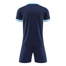 2pcs Personalized Tween Boys Soccer Jersey- Customized Name,Number And Picture Print Short Sleeve T-Shirt+Shorts Quick-Drying Sweat-Absorbing Sports Set