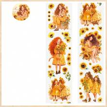 2m PET Decorative Tape, Multipurpose Decorative Sticker, Cute Summer Girls Tape - Multicolor - View 16