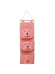 1pc Baby Crib Head Wall-Mounted Storage Bag, Children Room Door Back Hanging Style Toy Organizer Bag, Baby Accessories Wall Hanging Bag - Hook Not Included