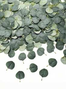 10/100pcs Artificial Eucalyptus Leaves For DIY Crafts, Suitable For Wedding Bouquets, Party, Garden, Tabletop Decoration, Rustic Wedding Decor, Home Decor, Forest Fairy Theme Decoration - Multicolor - View 1