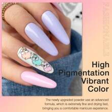 REDNEE 33pcs Dip Powder Nail Kit Starter 24 Bright Colors Dipping Powder, Base Top Coat, Activator, Brush Saver & Essential Tools For Nail Art Design Home Salon Daily DIY Women Gift Set